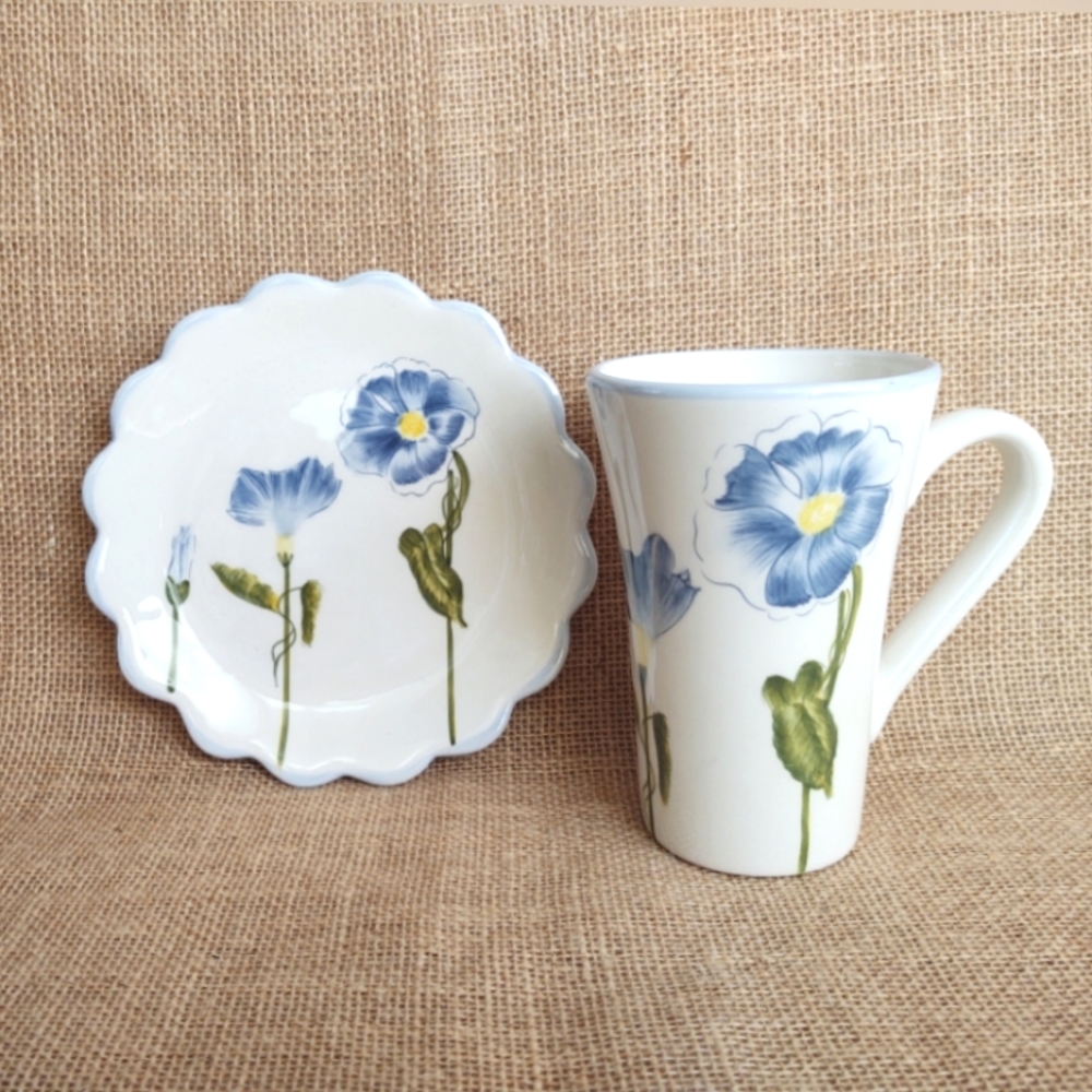 Atico mug with matching dish